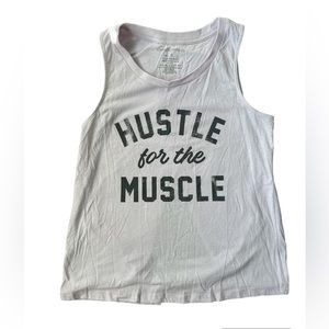 “Hustle for the Muscle” Tank Top Active Wear Workout Gear